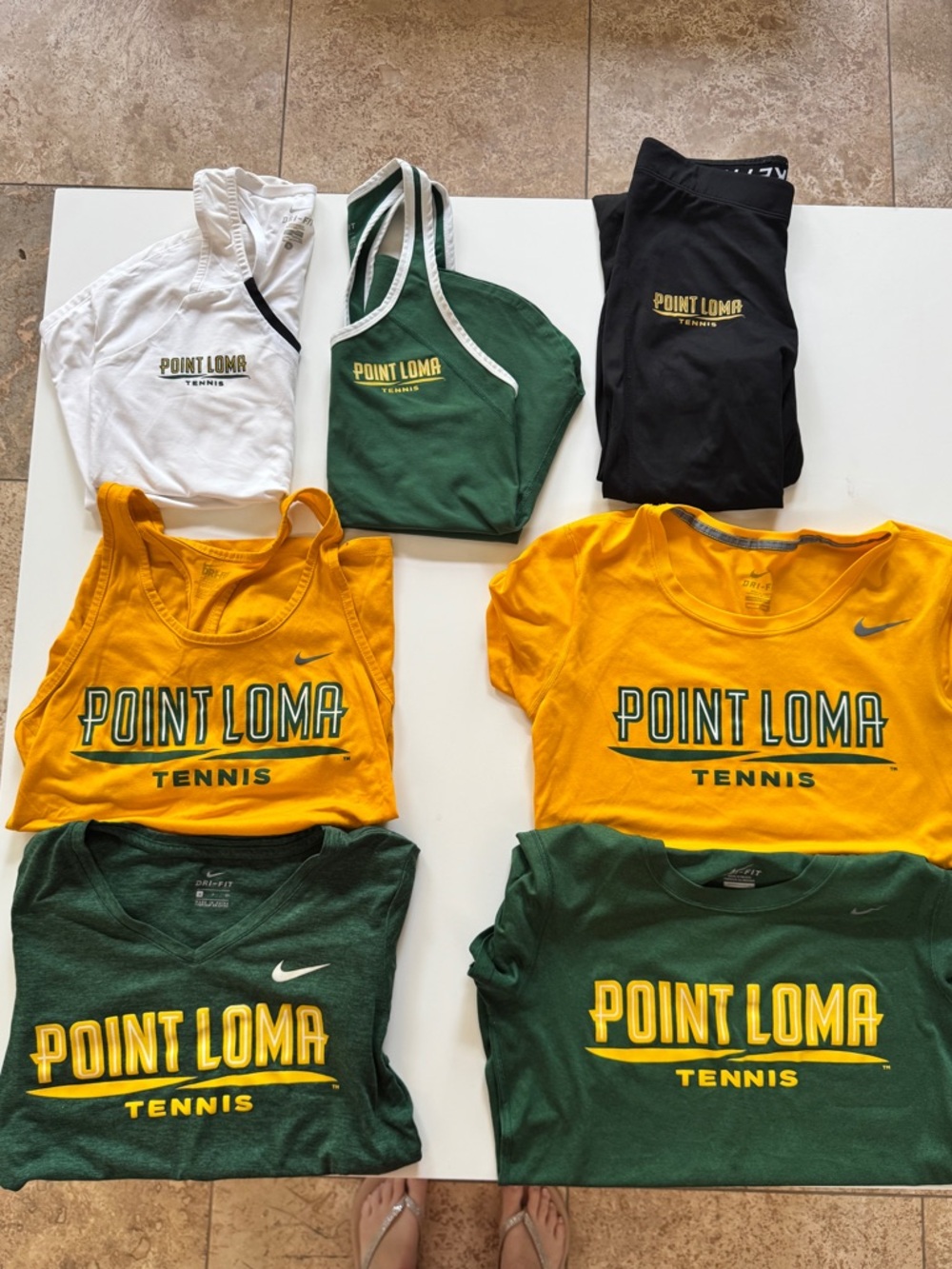 PLNU Point Loma Nazarene Nike Tennis Clothes Bundle